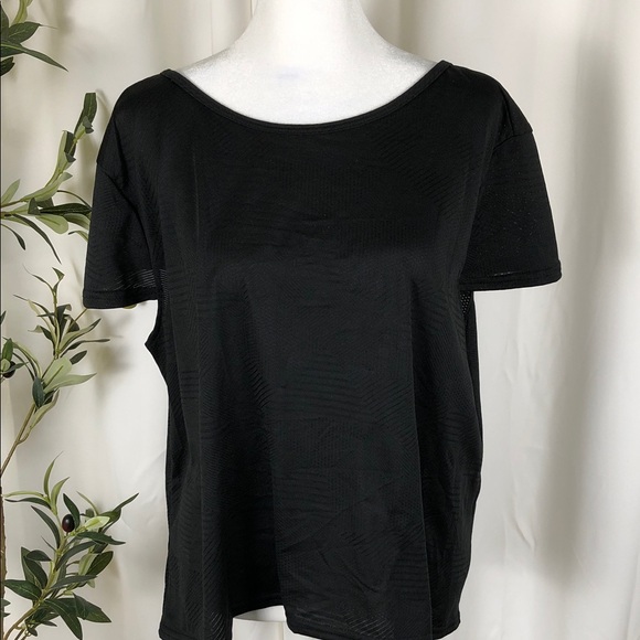 Women's Short Sleeve Top with Split Back and 'LOVE' Back Straps Sz XL (T5) - Picture 2 of 8